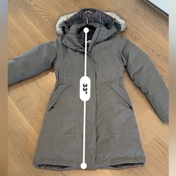 The north face women’s arctic parka small grey heather skiing snowboarding - Picture 10 of 10